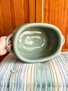 1980s Celadon Green Footpath Planter