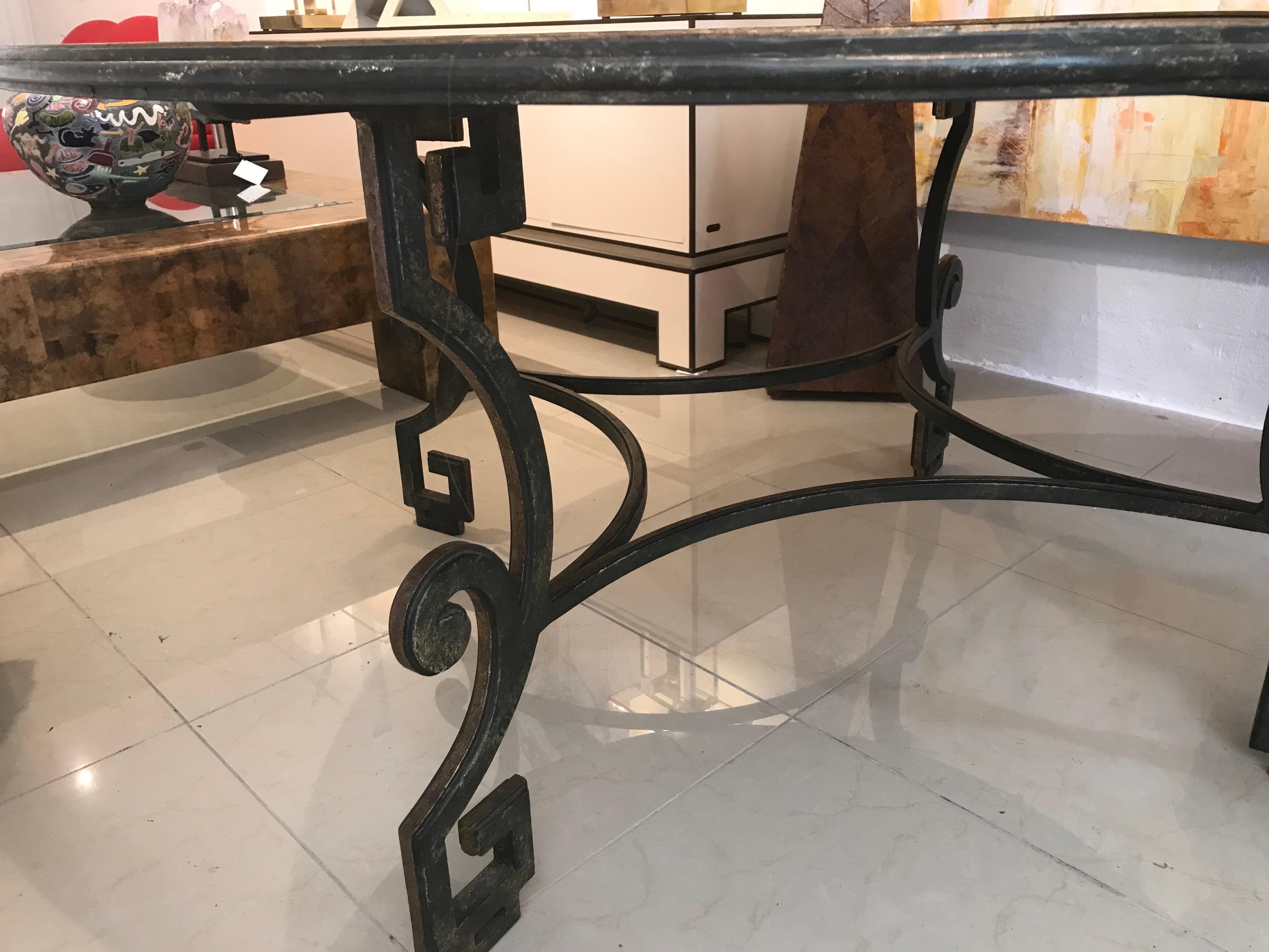 1980’s Center/Dining Table In Good Condition For Sale In West Palm Beach, US