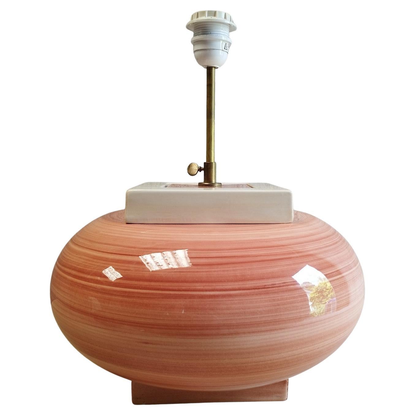 1980's ceramic lamp by Kotska For Sale