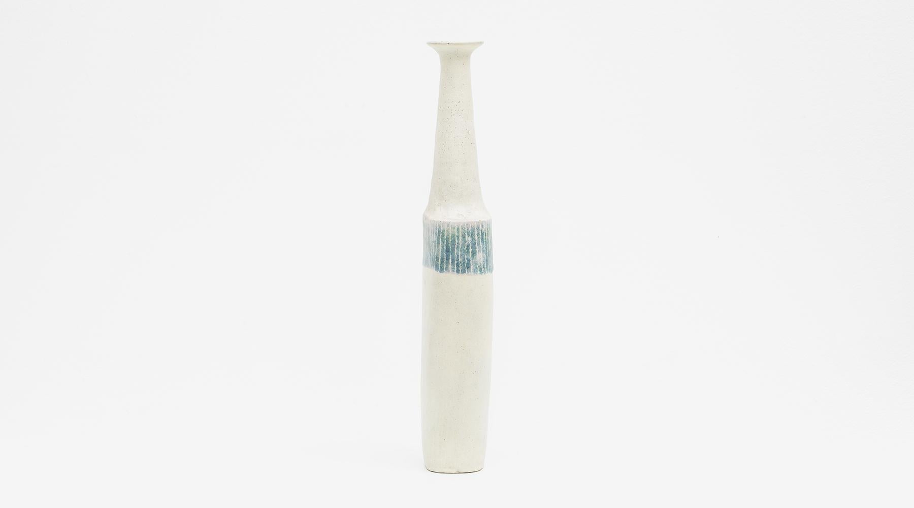 Late 20th Century 1980s Ceramic Set of Two Vases by Bruno Gambone 'b'