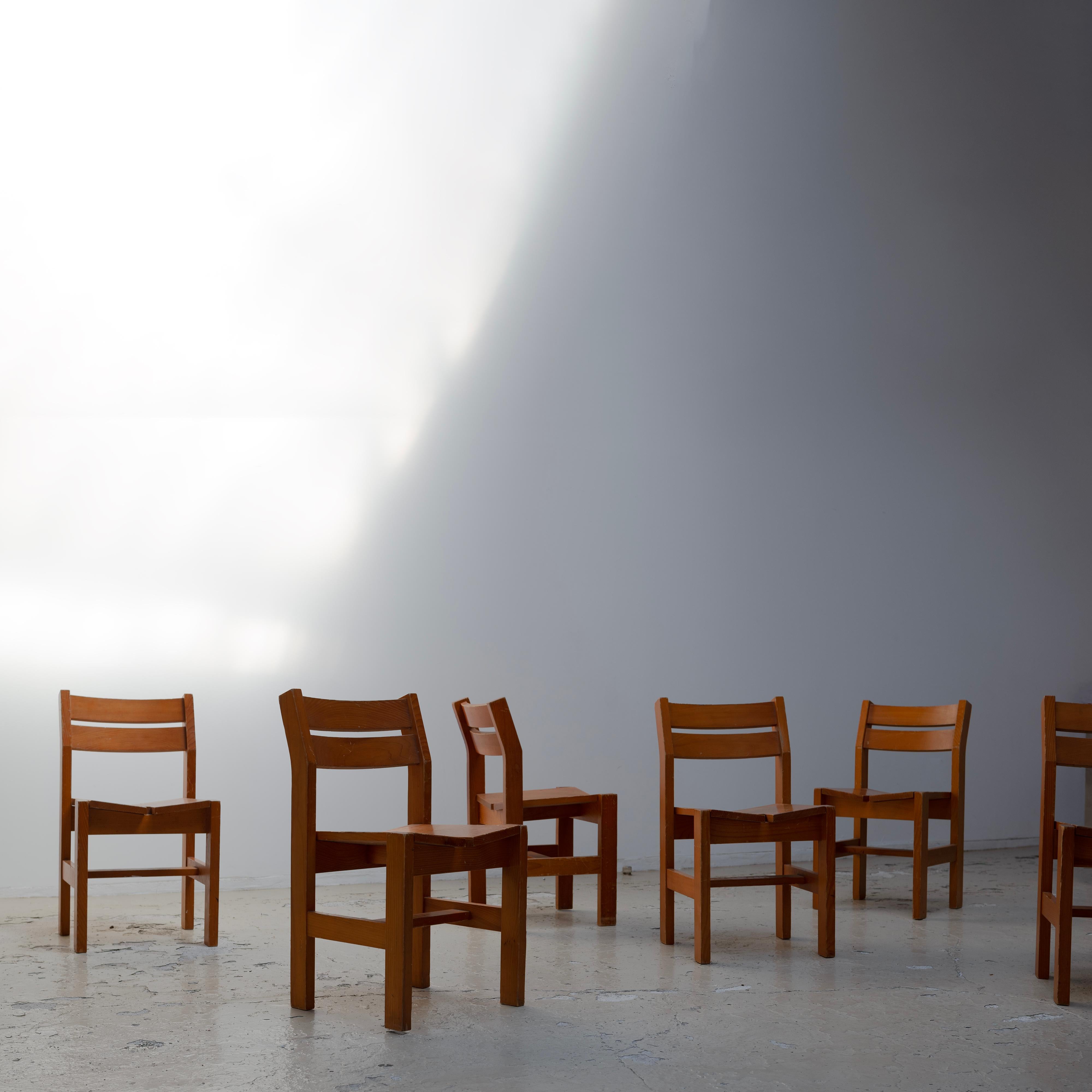 1980s , Chairs from Les Arcs , Manufactured Maison Regain
6piece set