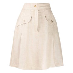 1980s Chanel Beige Skirt