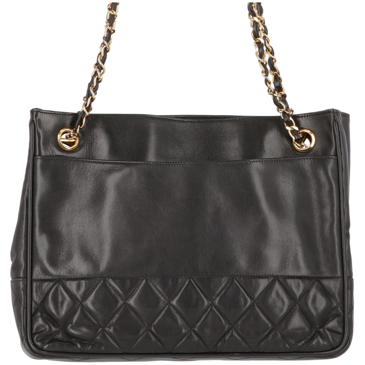 1980s Chanel Black Vintage Bag 6