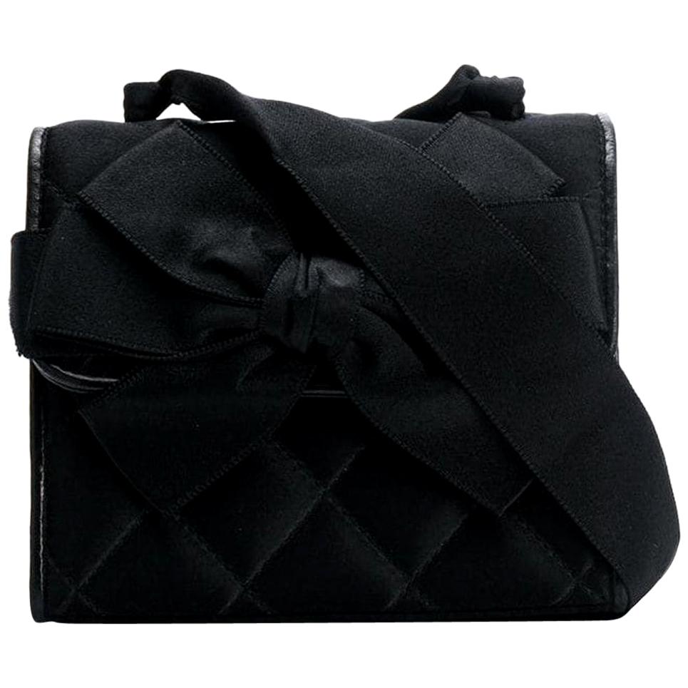 1980s Chanel Black Vintage Small Bag 