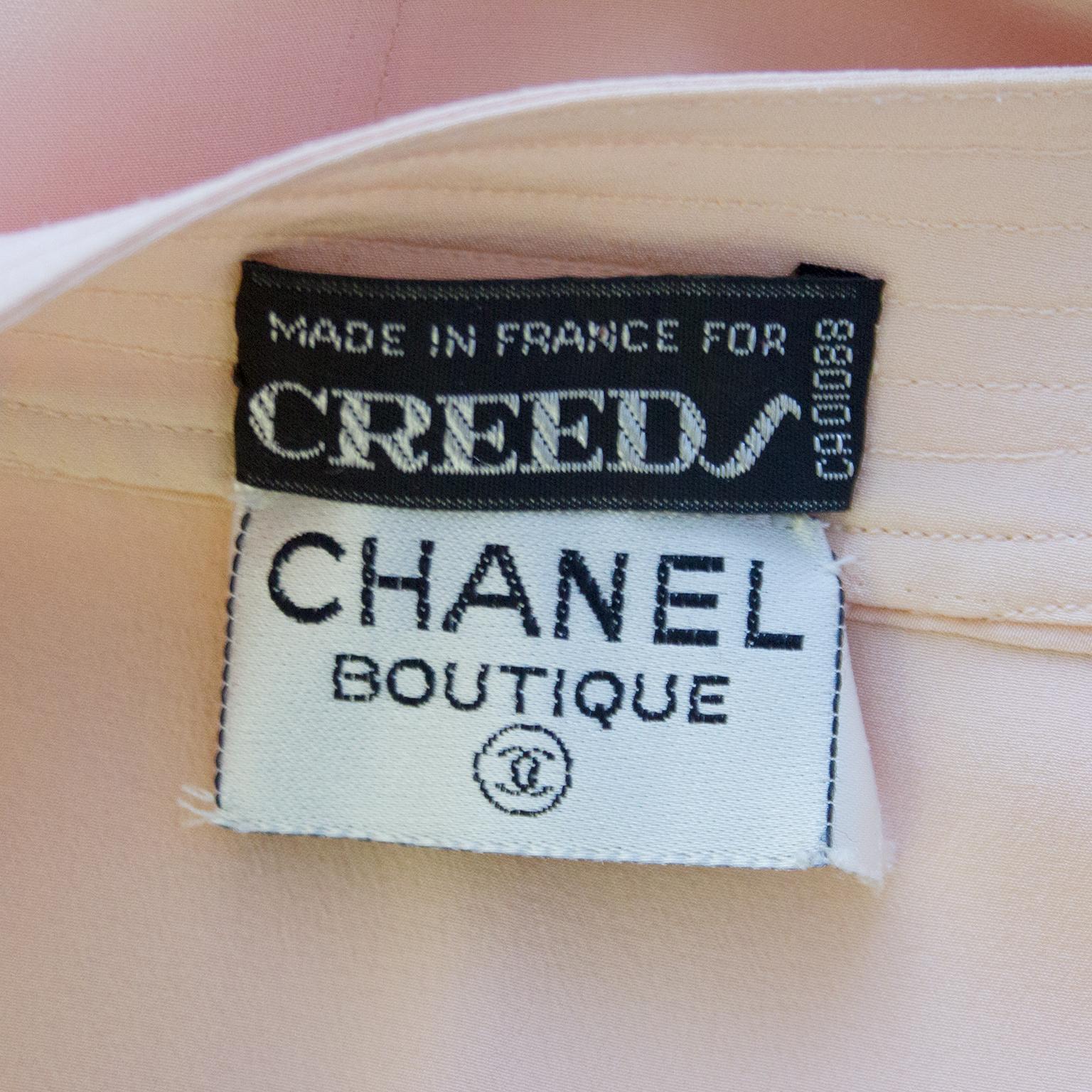 Robe de jour Chanel bleue (années 1980) en vente 2