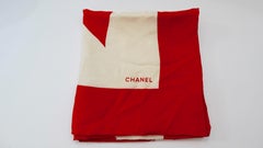 1980s Chanel Camellia Print Silk Scarf
