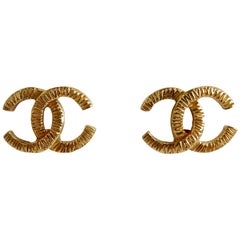 1980s Chanel 'CC' Clip-On Earrings