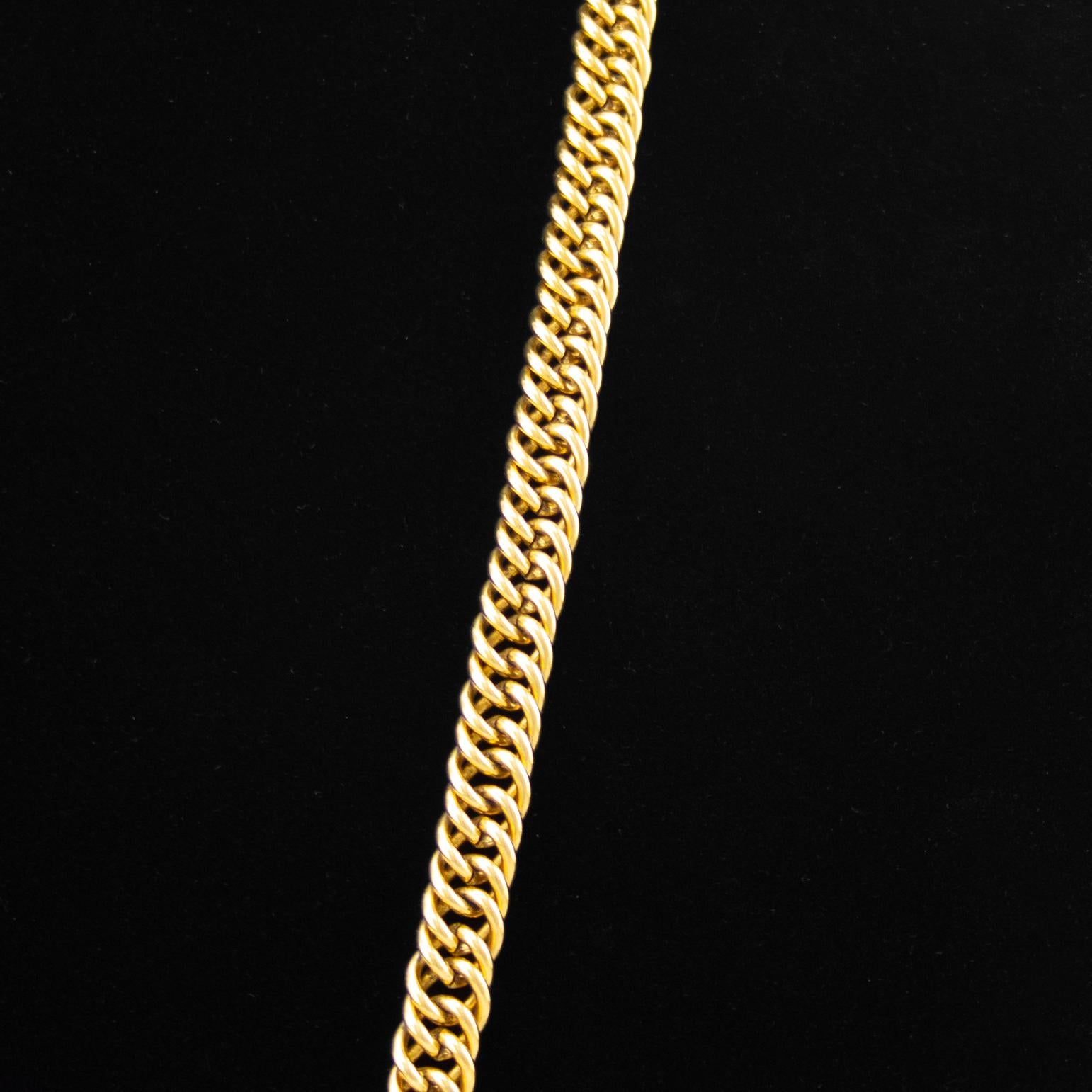 Women's or Men's 1980s Chanel Chain 31 Rue Cambon, Paris Medallion Necklace For Sale