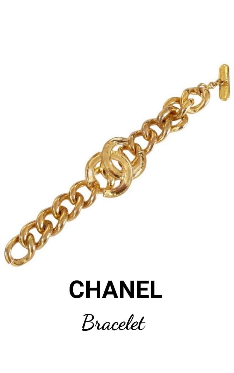 1980s CHANEL chain bracelet In Good Condition In Beverly Hills, CA