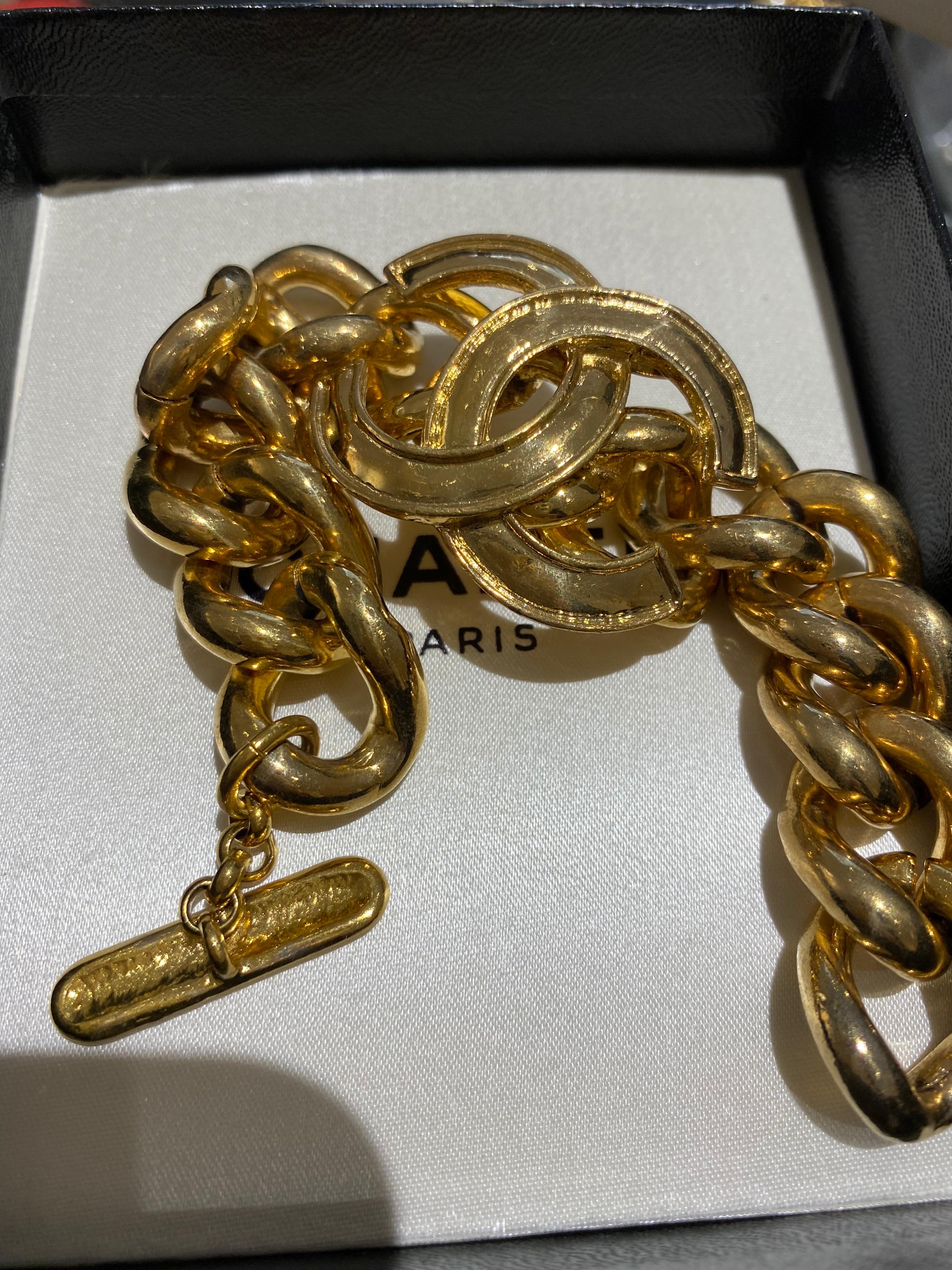 1980s CHANEL chain bracelet 4