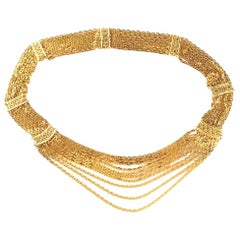 1980s Chanel Gold-Tone Chains Belt