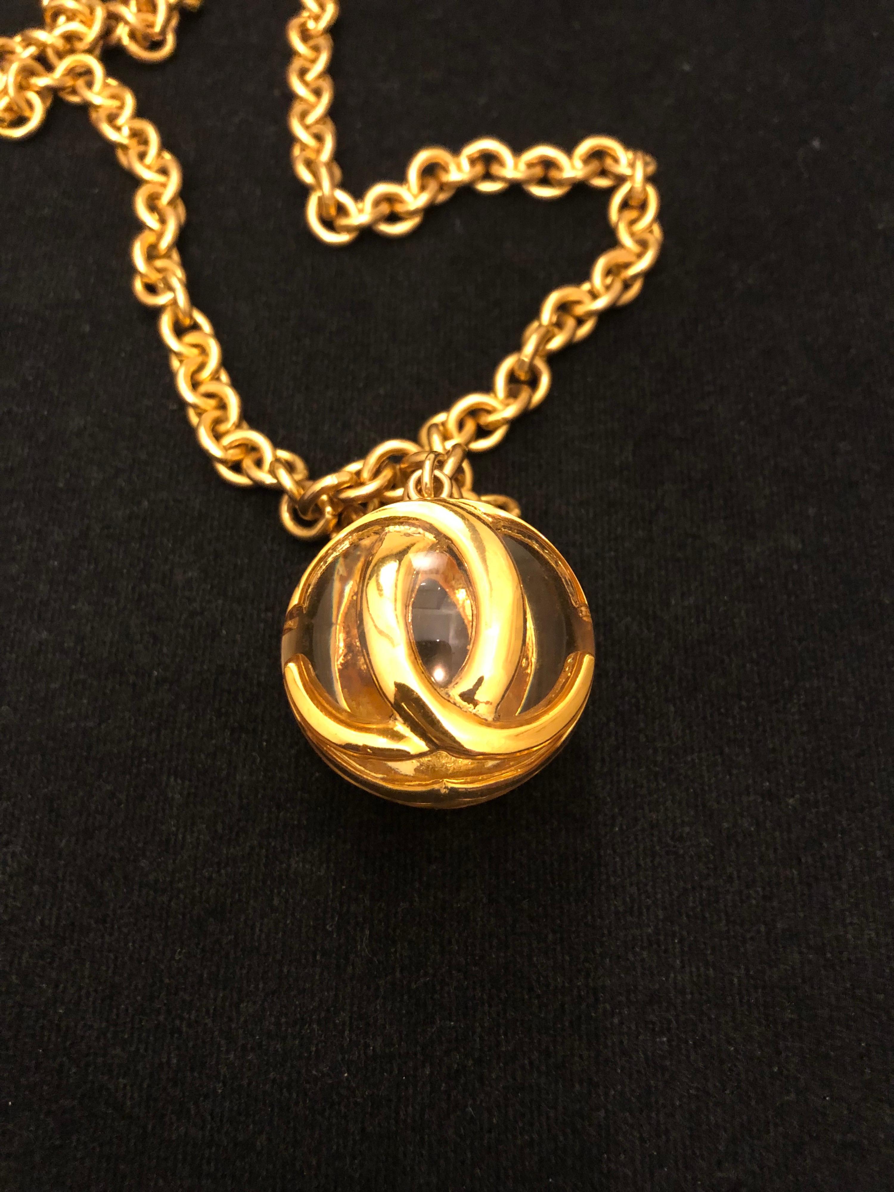 chanel ball necklace