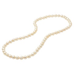 1980s Chanel Large Baroque Pearl Soutoir Necklace