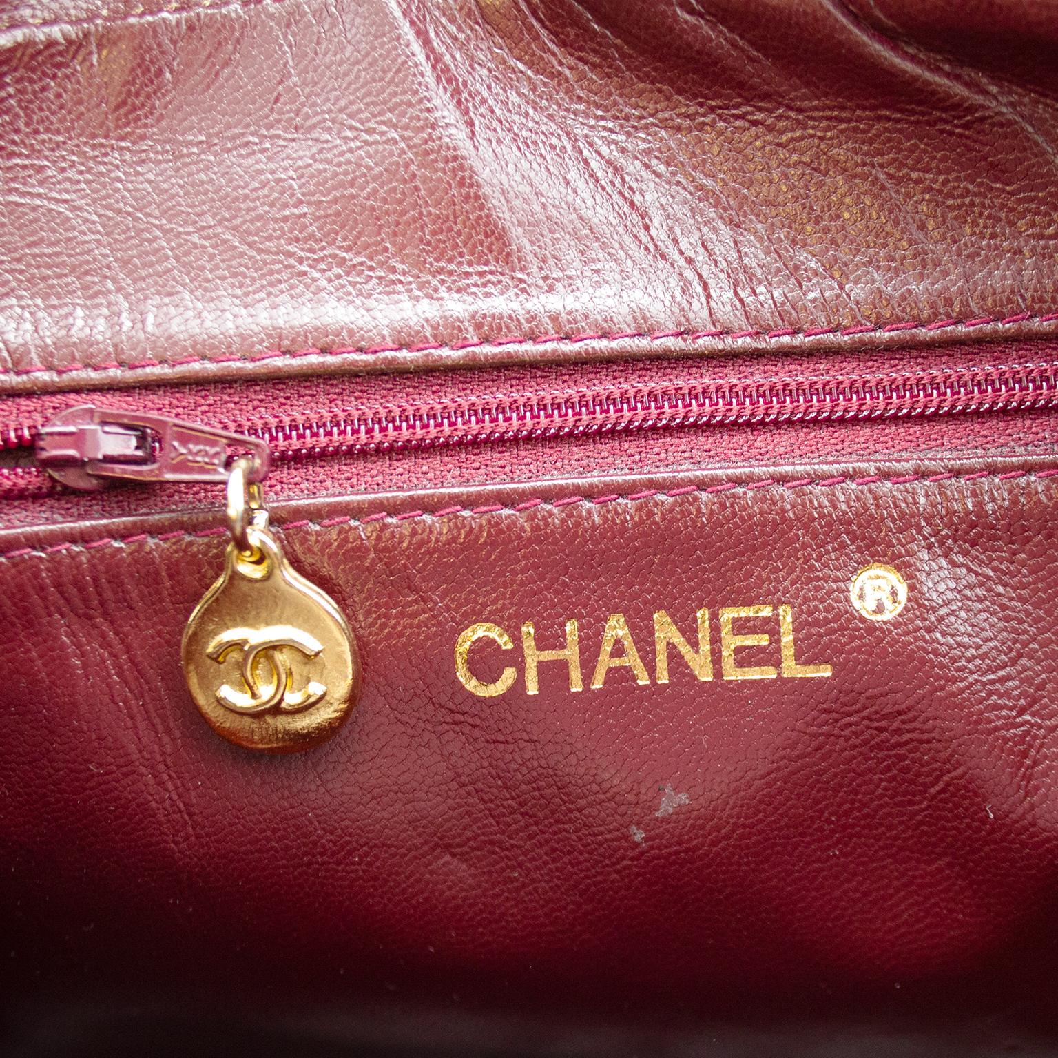 1980s Chanel Navy Blue Quilted Leather Large Camera Bag at 1stDibs