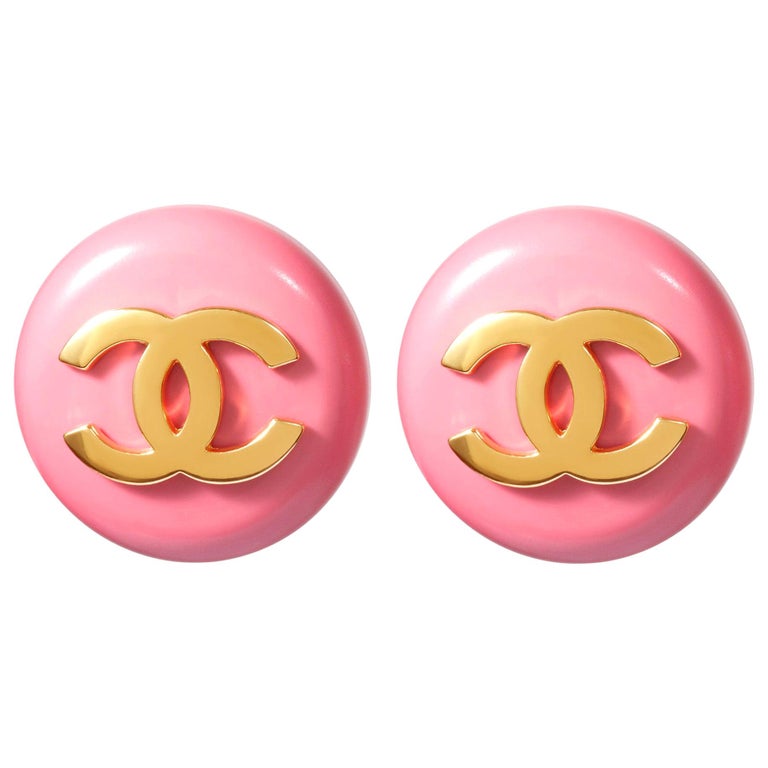 Rare CHANEL Lucite Earrings 1980s