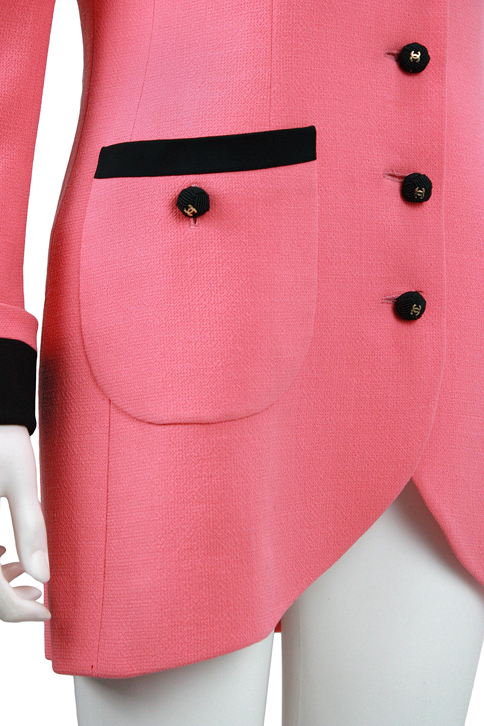 chanel pink gingham jacket