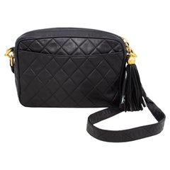 1980s Chanel Quilted Leather Crossbody Bag 