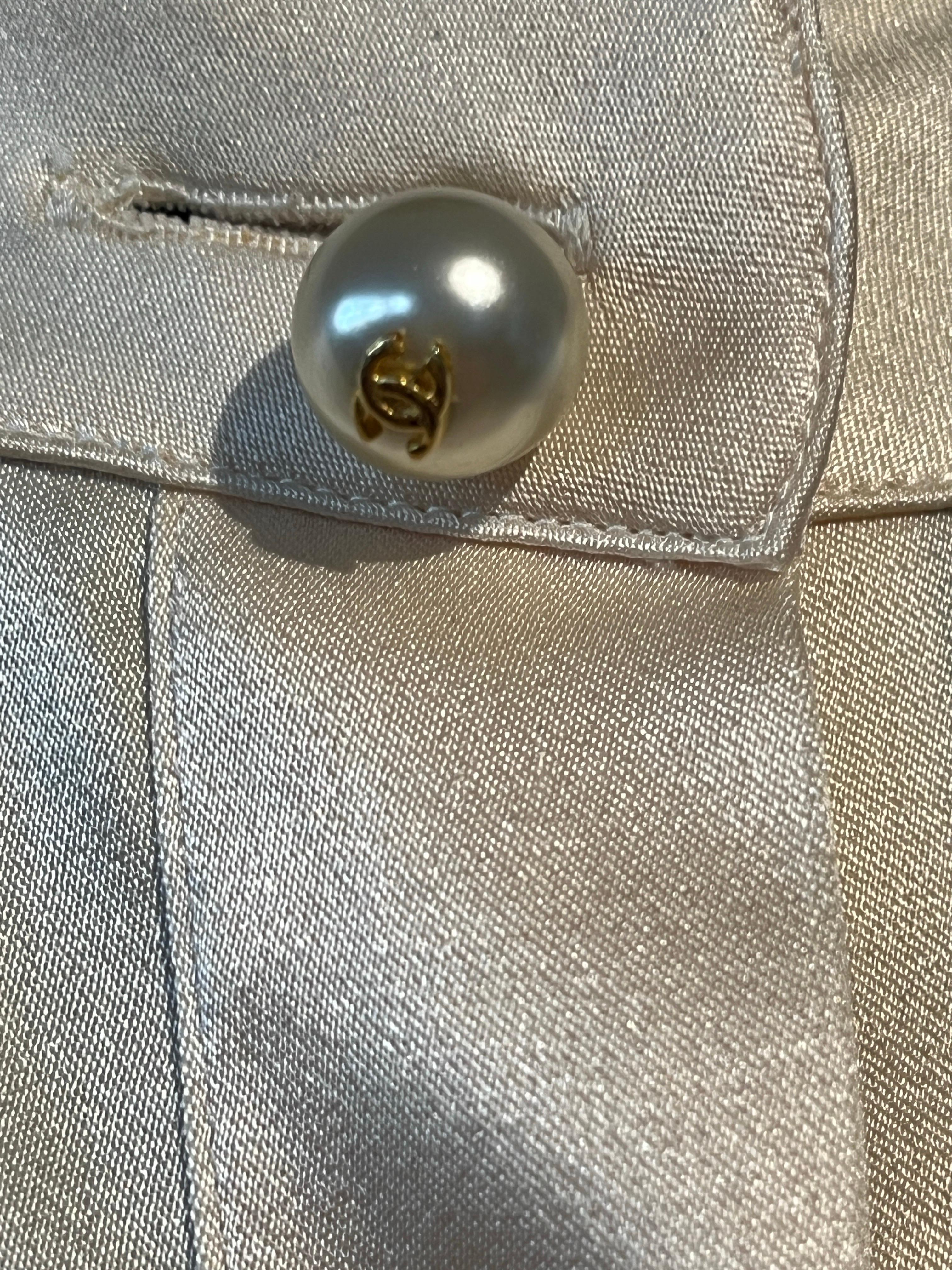 Camicetta in seta Chanel anni '80 In condizioni buone in vendita a COLLINGWOOD, AU