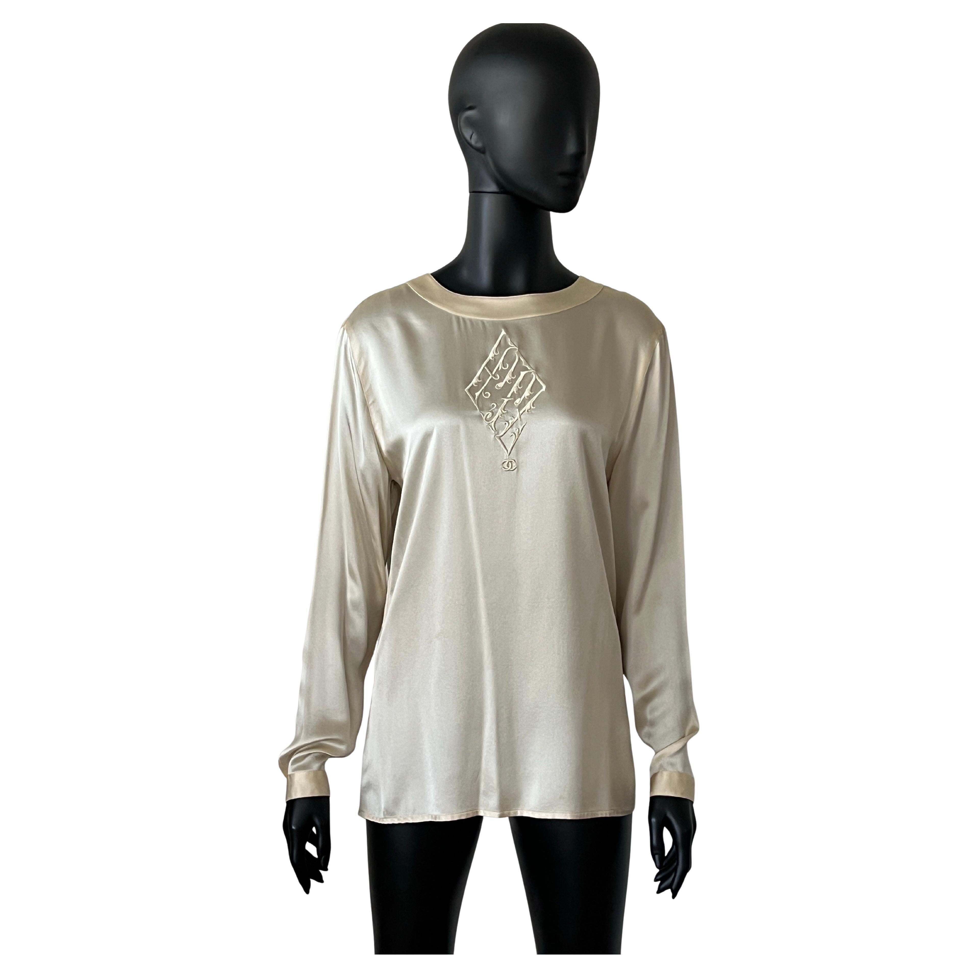 Camicetta in seta Chanel anni '80