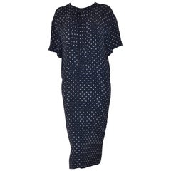1980s Chanel Silk Polka Dot Drop Waist 42 P116 Chanel Book by Emma Baxter-Wright