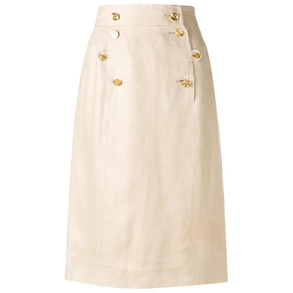 1980s Chanel Trapeze Skirt