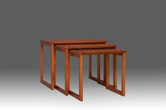 1980s Cherry Wood Nest Tables