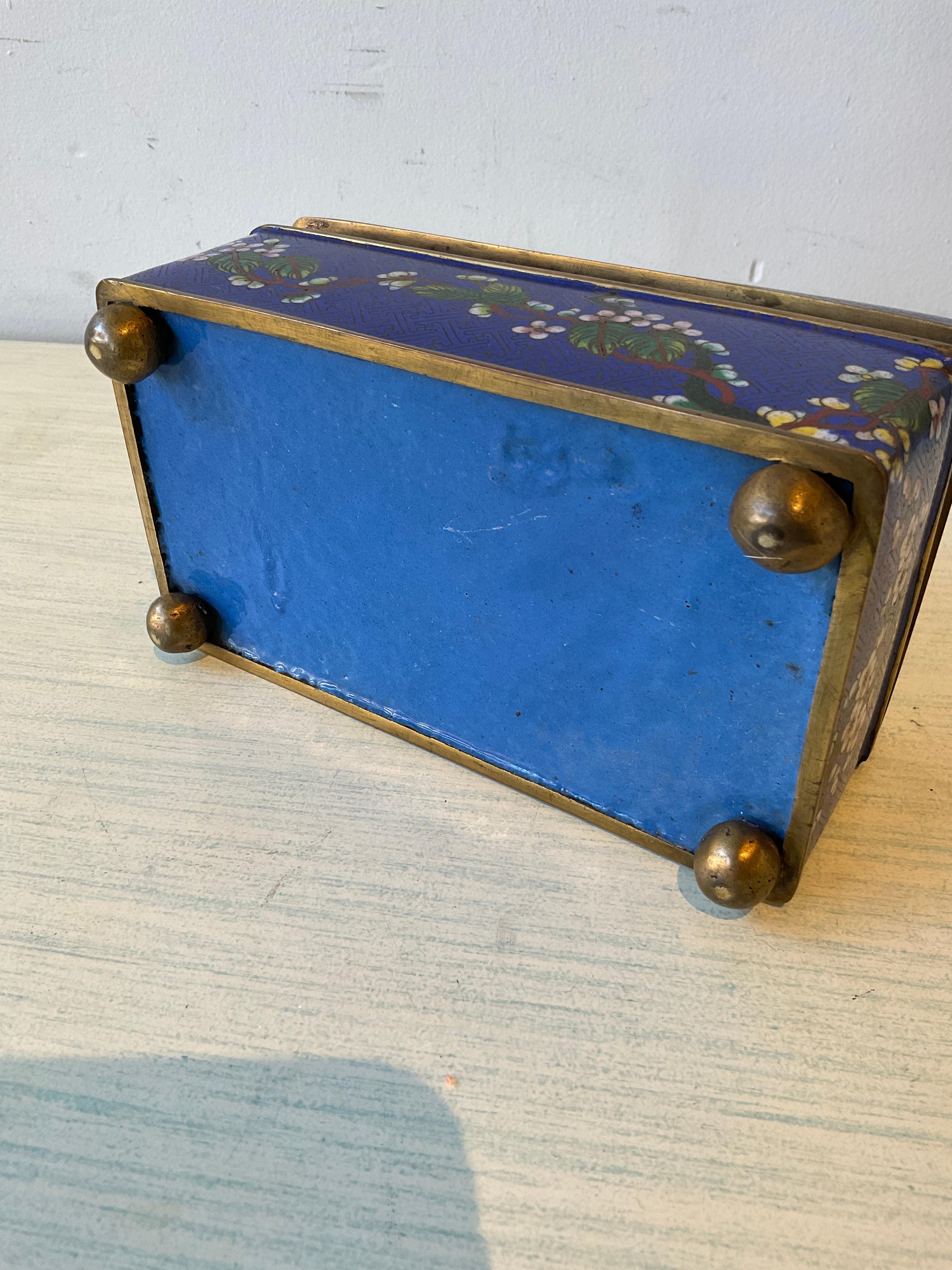 1980s Chinese Enamel Box For Sale 6