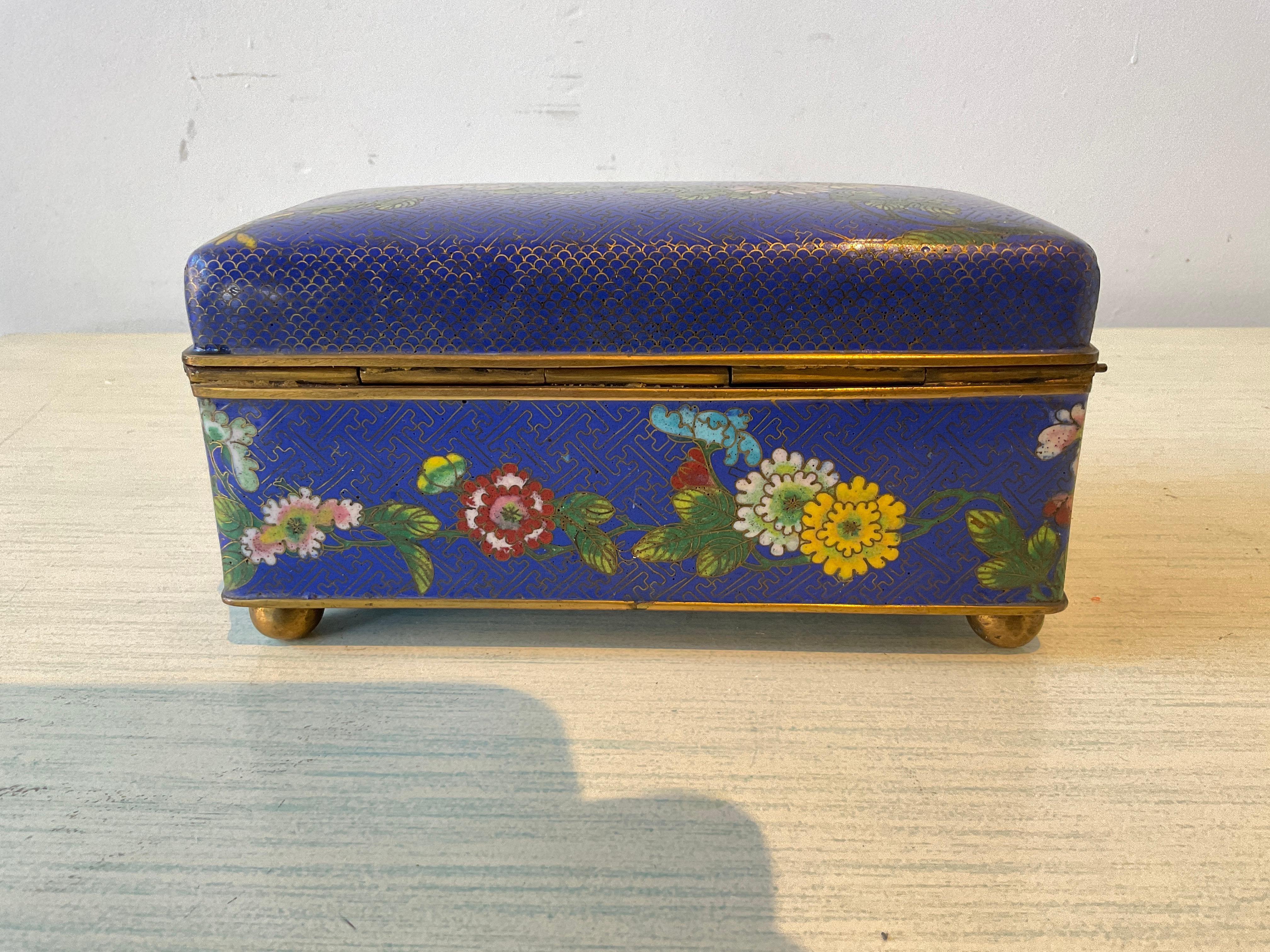 1980s Chinese Enamel Box For Sale 1