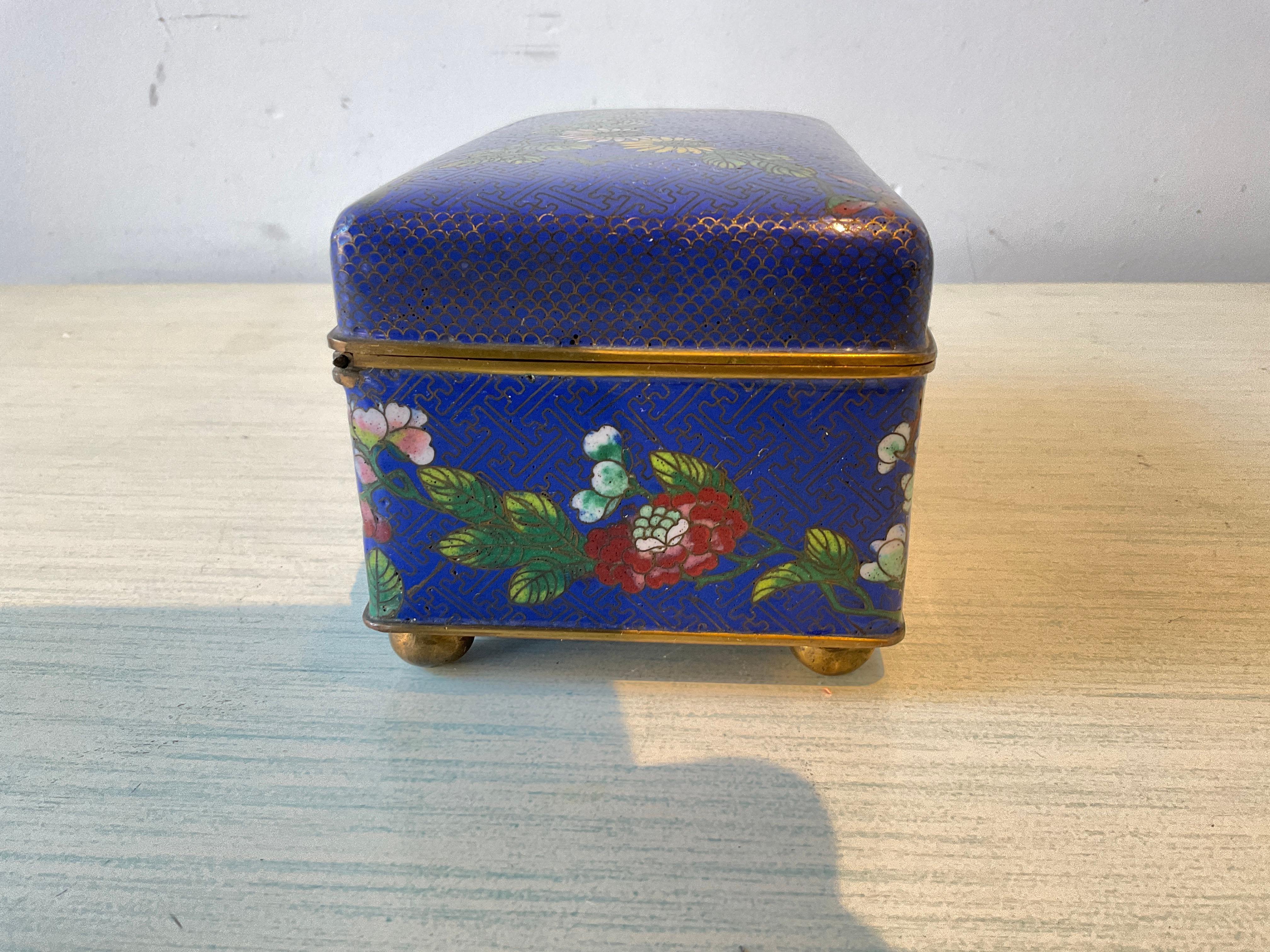 1980s Chinese Enamel Box For Sale 2