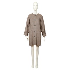 1980's CHLOE by KARL LAGERFELD herringbone cashmere coat