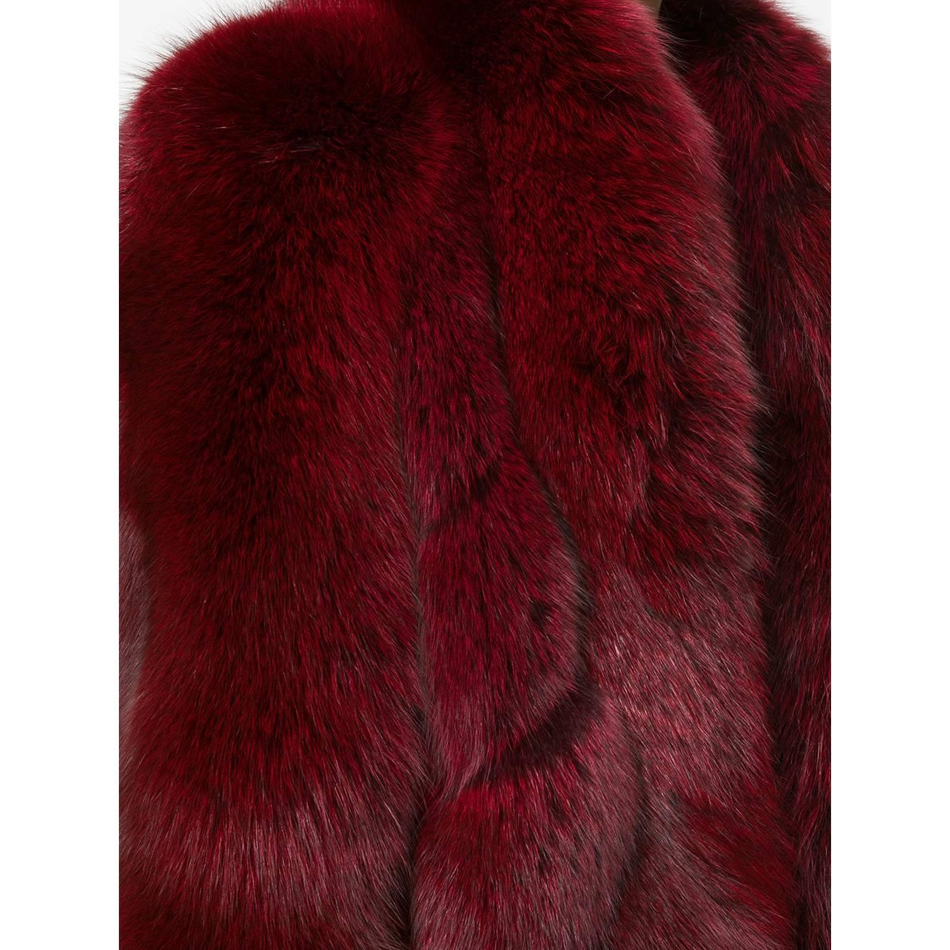 1980s Christian Dior Fox Fur Coat 1