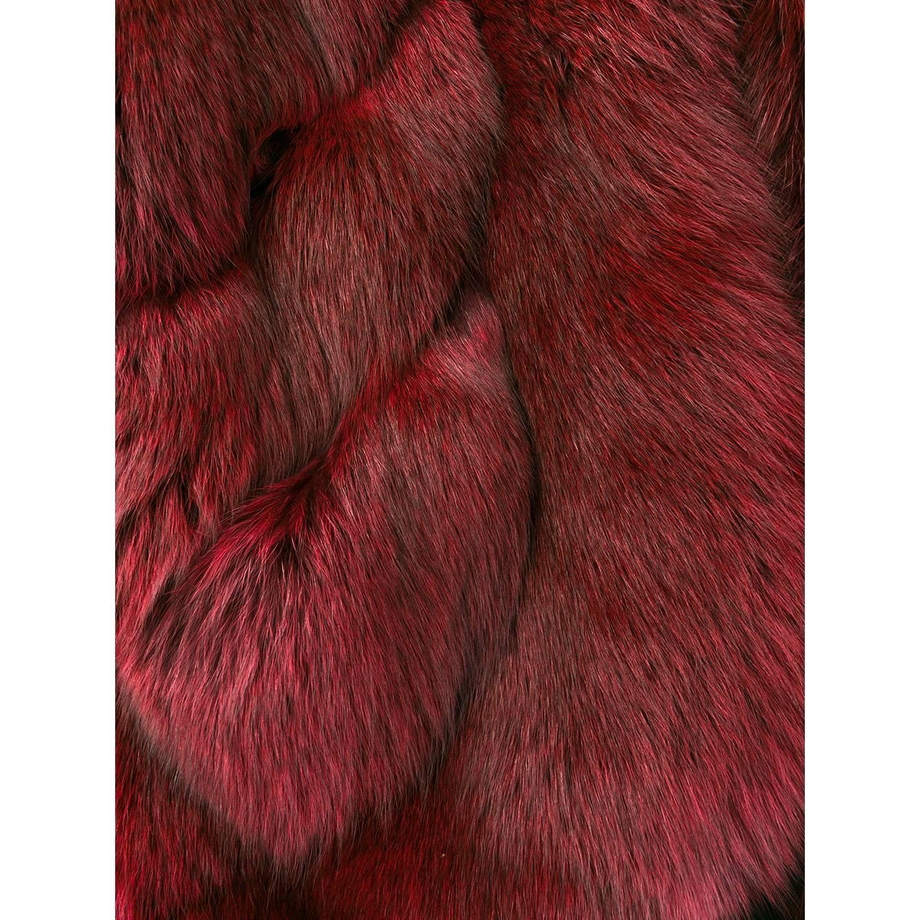 1980s Christian Dior Fox Fur Coat 2