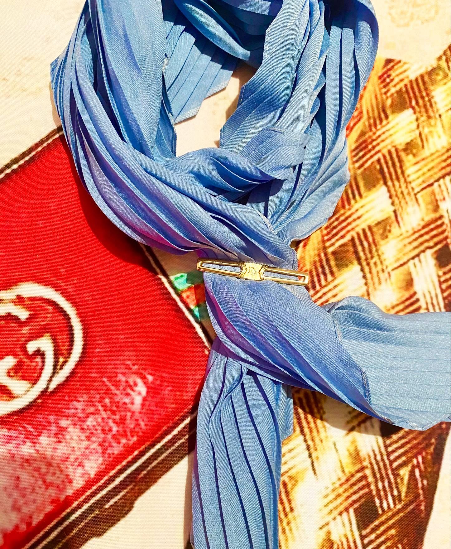 1980s Christian Dior Gold Plated Tie Paper Clip In Excellent Condition In London, GB