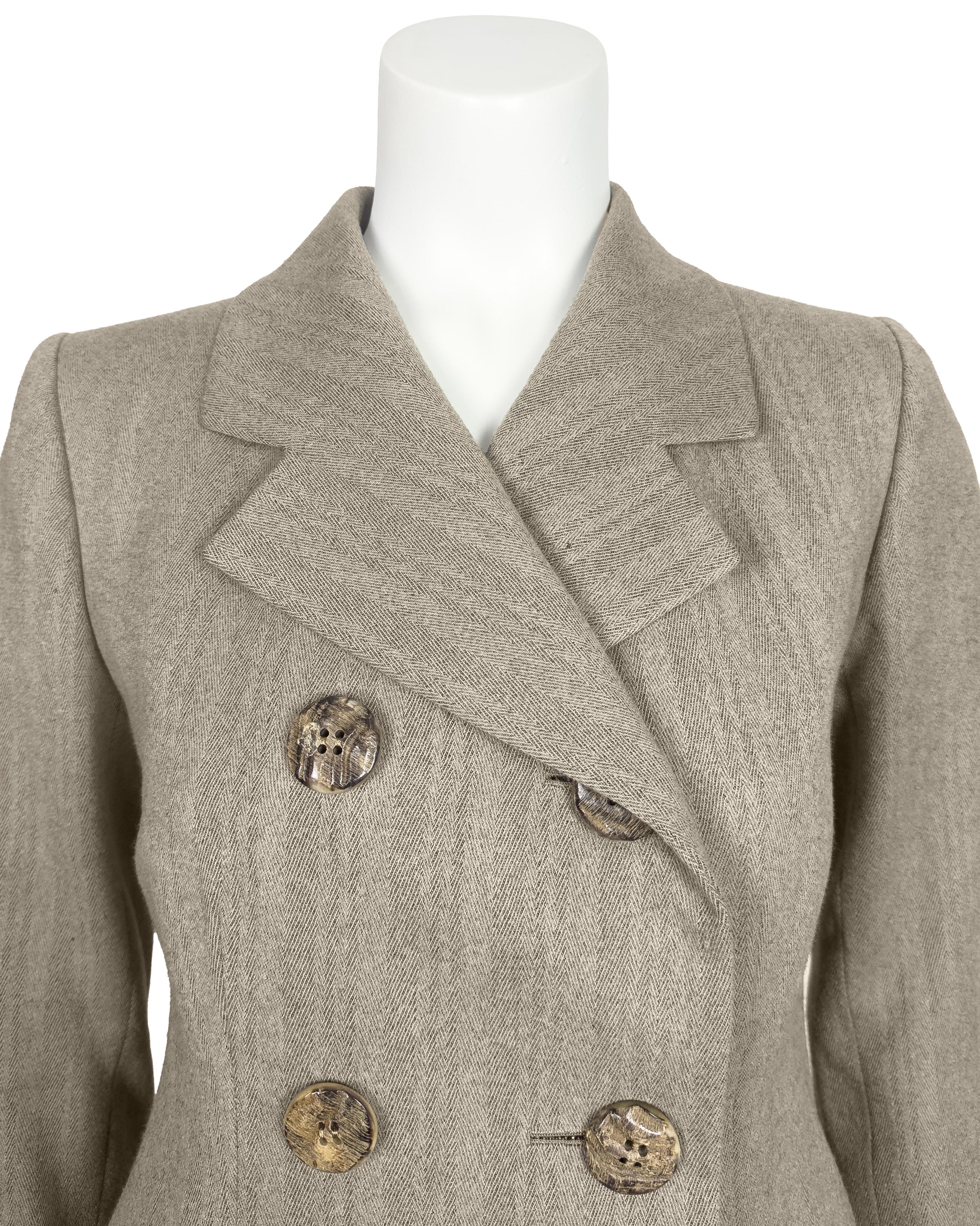 Femenino o masculino Traje de falda de Christian Dior Haute Couture de los años 80 con ribetes en venta