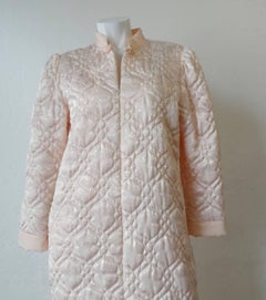 1980s Christian Dior Loungewear Quilted Coat