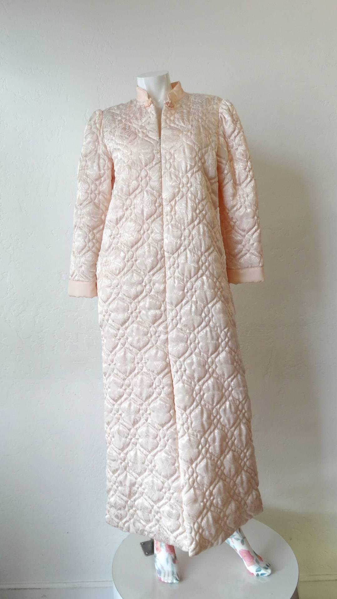 1980s Christian Dior Loungewear Quilted Coat  In Excellent Condition In Scottsdale, AZ