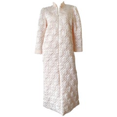 Vintage 1980s Christian Dior Loungewear Quilted Coat