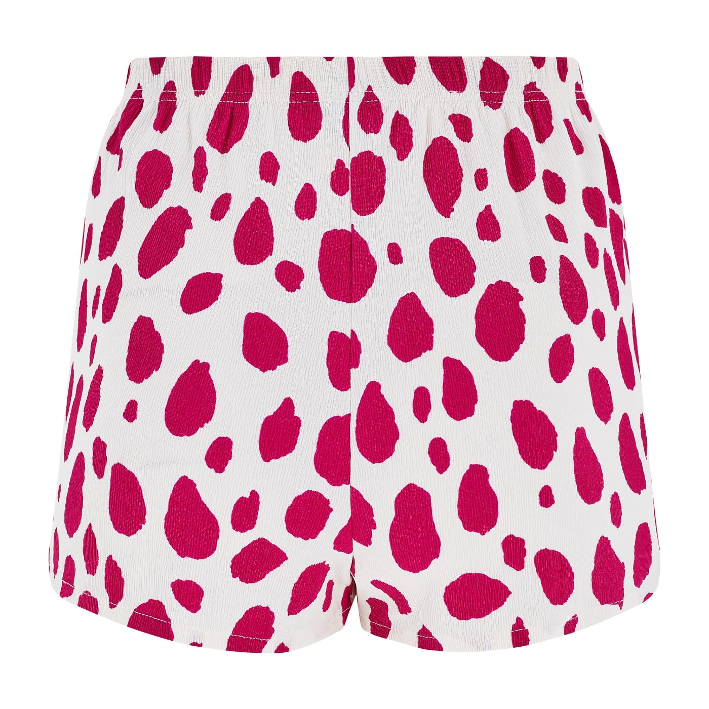 1980 Christian Dior Ensemble de plage 3 pièces à pois magenta et White Pour femmes en vente