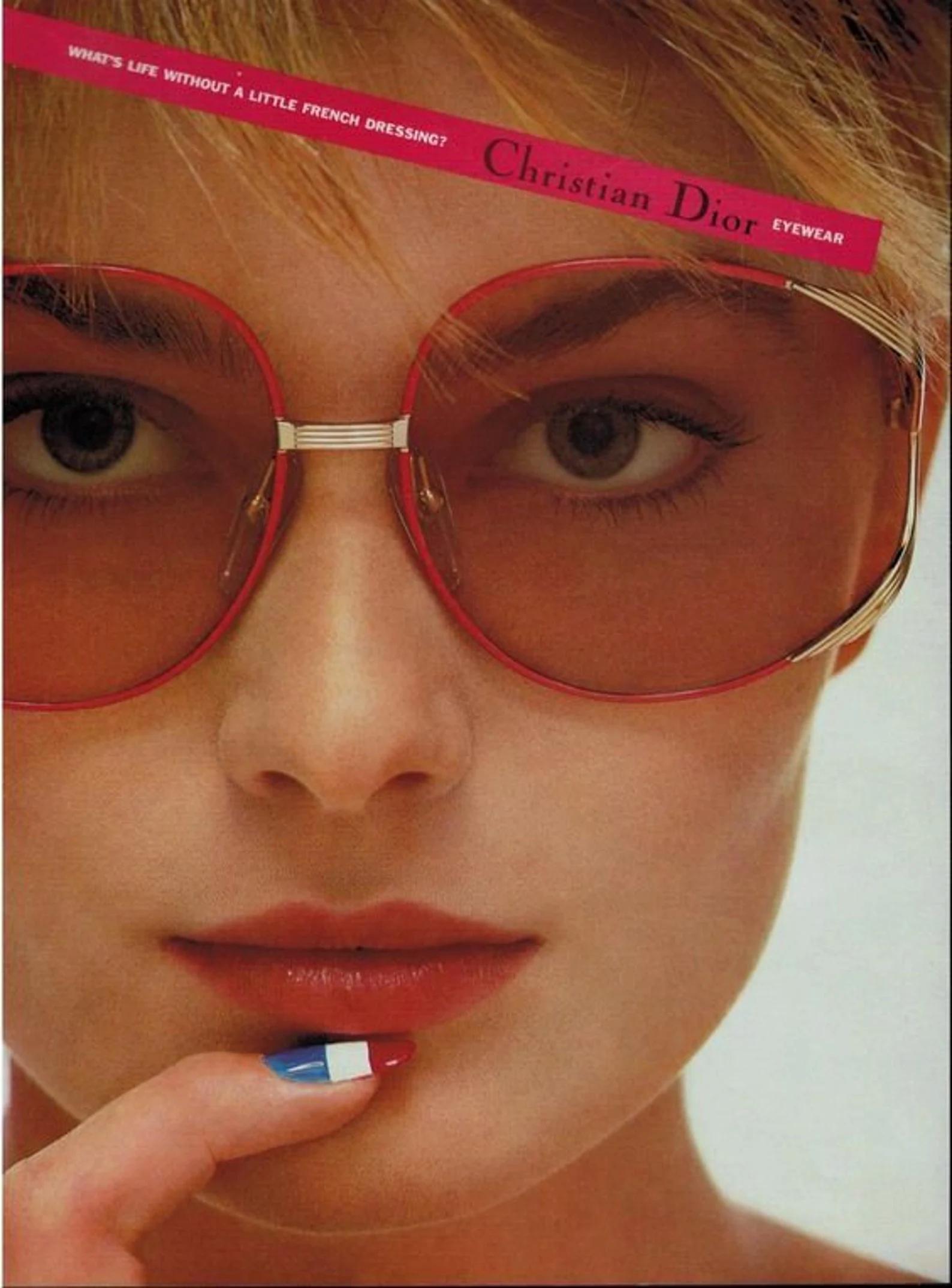 Marrone Occhiali da sole oversize Christian Dior anni '80 Modello 2250 44 Argento e Rosso in vendita