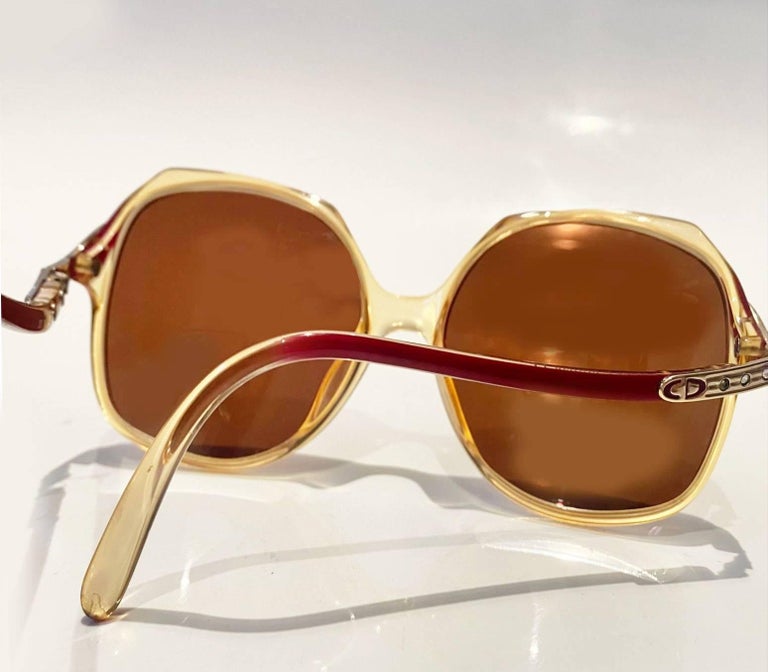vintage oversized Dior Sunglasses with Crystal Christian Dior PUNK/S Swarovski Vintage Sunglasses Made in  main image 3