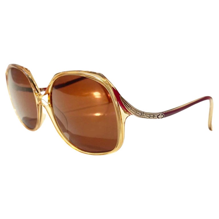 1980s Christian Dior Oversized Crystal Sunglasses at 1stDibs  display picture 1
