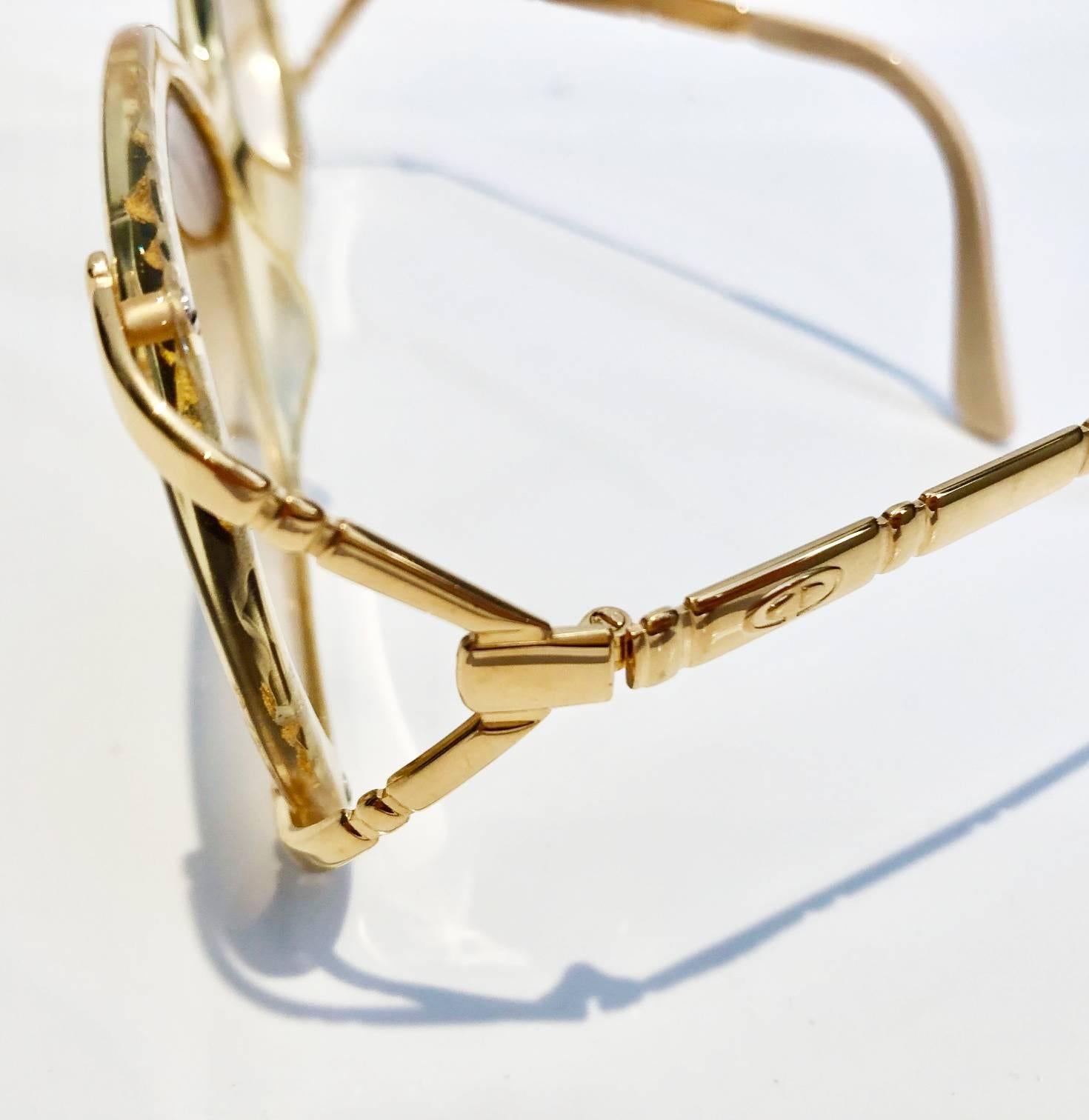 christian dior sunglasses gold frame