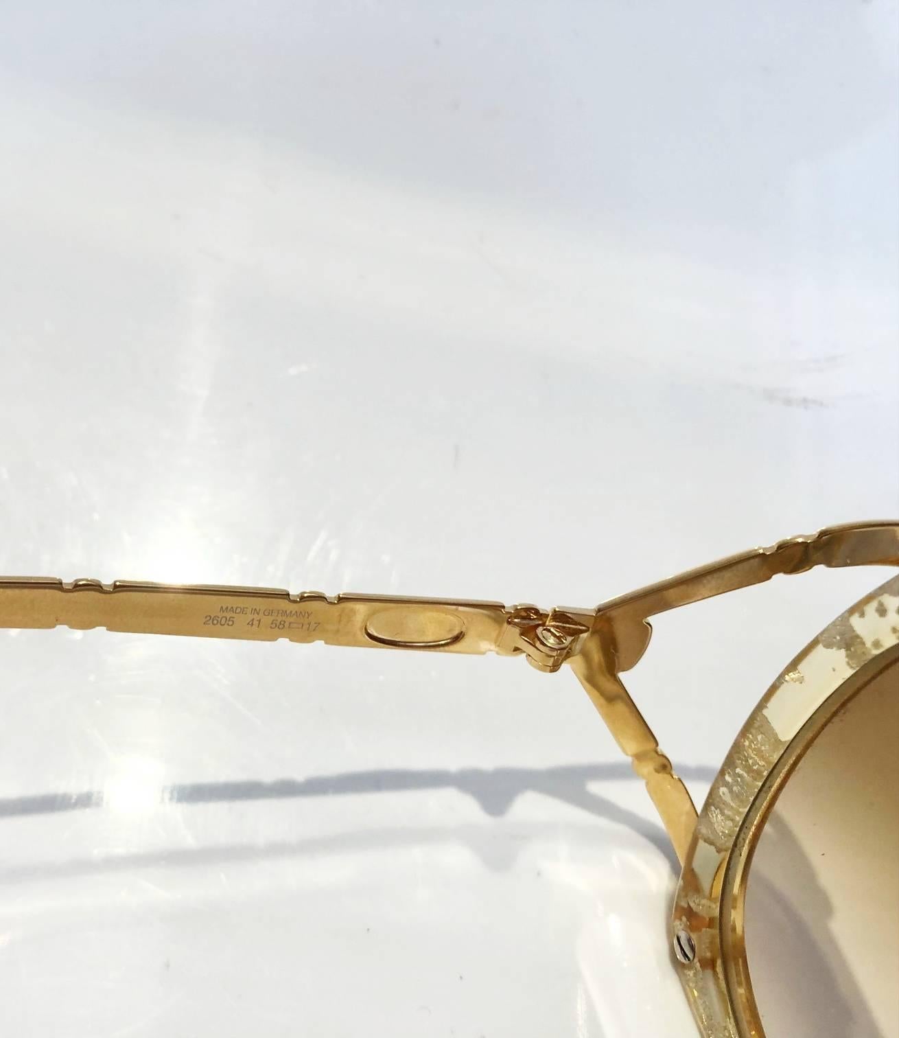 dior glasses gold frame