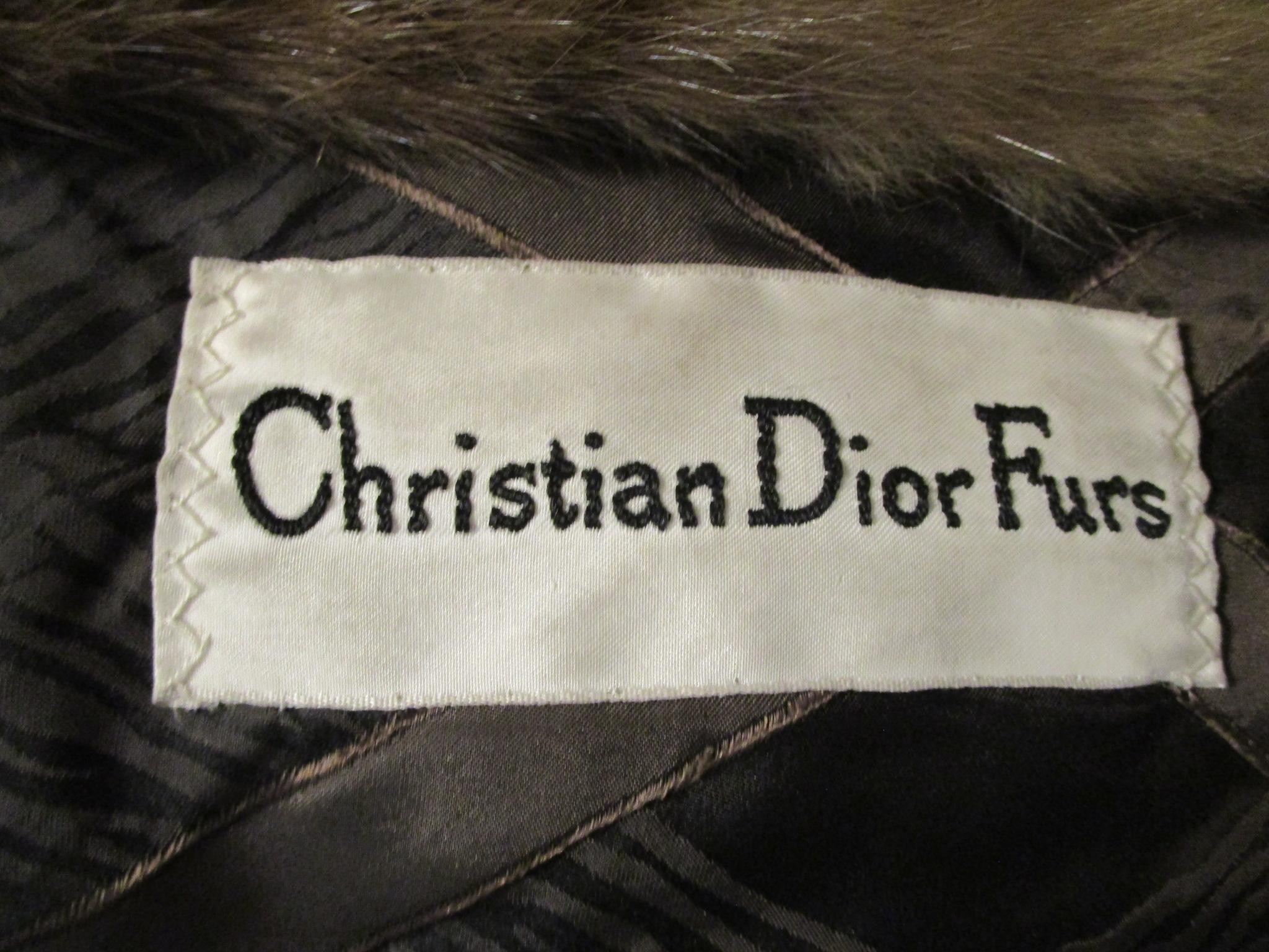 CHRISTIAN DIOR Russian Sable Fur Coat Full Length S/M 3