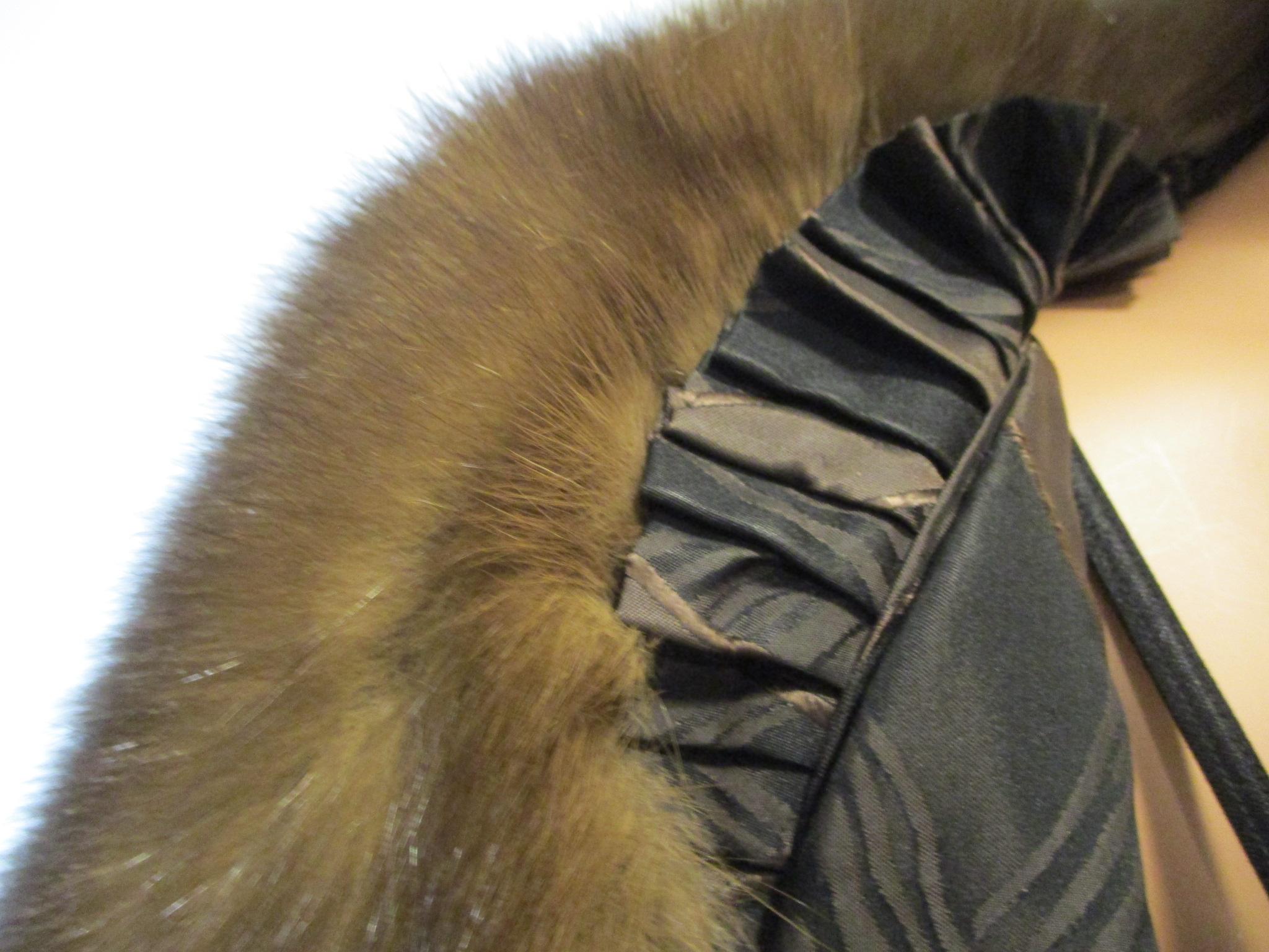 CHRISTIAN DIOR Russian Sable Fur Coat Full Length S/M 4