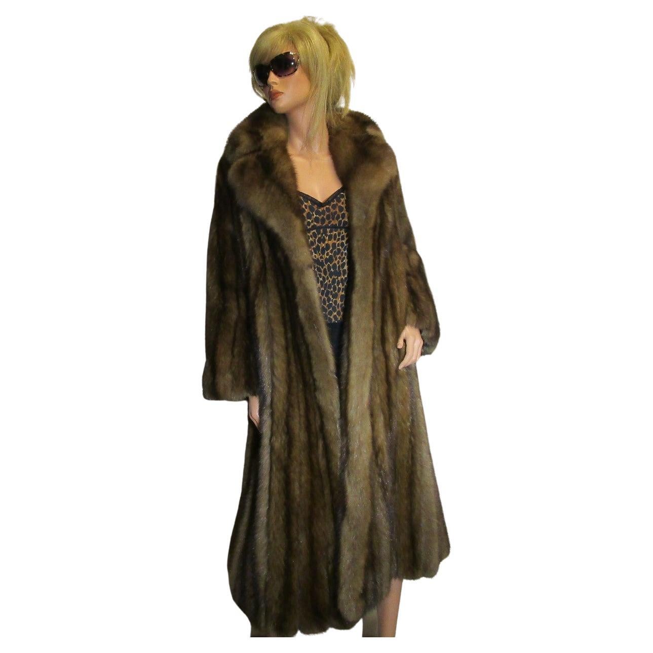 Gorgeous Christian Dior Russian Sable Fur Coat with the authentic label of: ChristianDiorFurs
This is an incredible and rare piece of Dior's history in the fur market.  This coat was made in the 1980s and this time period was known as the 'Golden