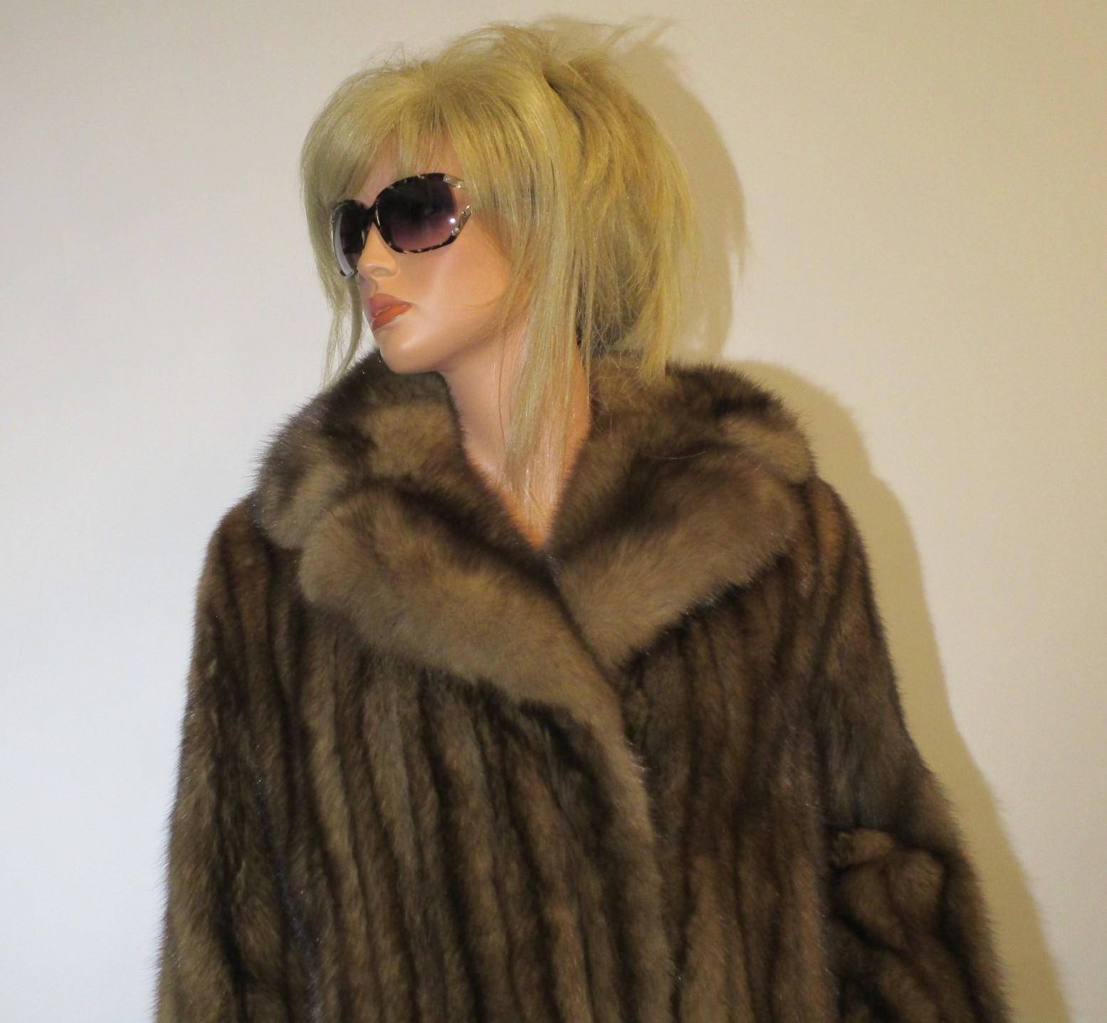 Women's CHRISTIAN DIOR Russian Sable Fur Coat Full Length S/M