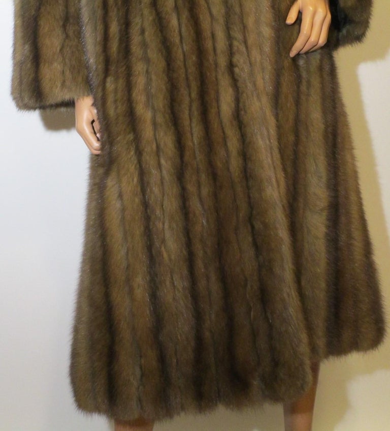 1980s CHRISTIAN DIOR Russian Sable Fur Coat Full Length Vintage  For Sale 4