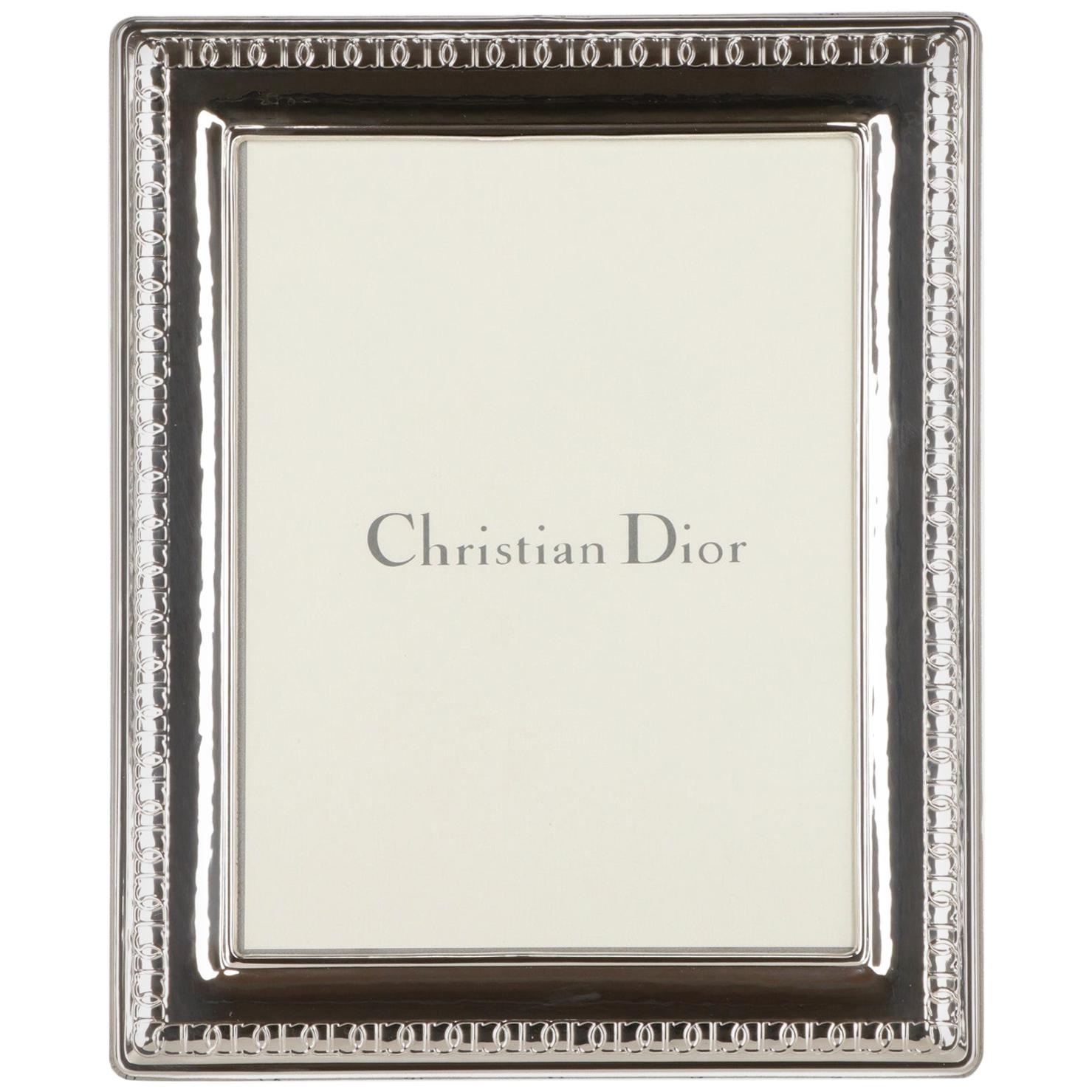 1980s Christian Dior Silver Frame For Sale