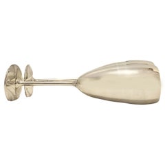 1980s Christian Dior Vintage Stainless Steel Champagne Flutes Set of 2